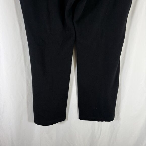 Lauren Ralph Lauren Sweatpants Women's Large Petite Black Pull On Snap Pockets - Picture 9 of 9
